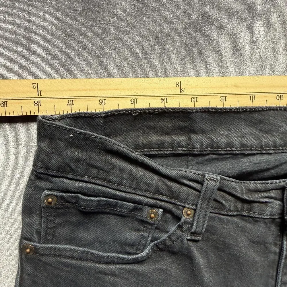 Levis 511 Jeans Mens 34x30 Gray Charcoal Wash Slim Stretch Denim Pants Waterless